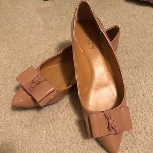 FINAL SALE Adorable J. Crew pointed toe flats with bow detail
